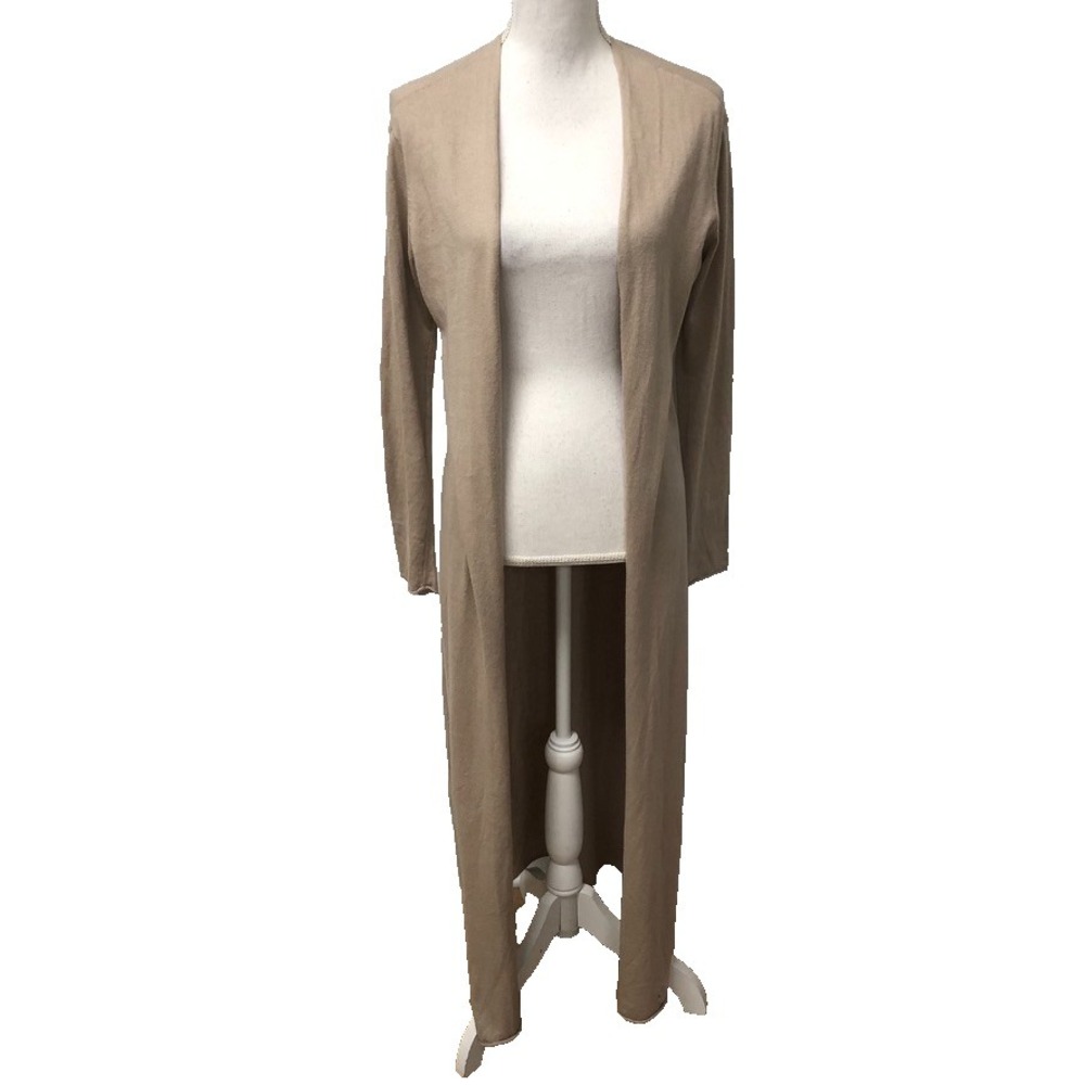 Splendid Cardigan Sweater Jumper Womens Small Beige Long Boho Lagenlook‎ Comfort